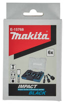 Makita Doppenset 6-dlg IMP BLK - E-15768